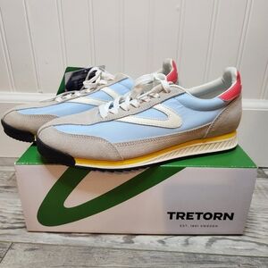 NEW Tretorn Sneakers Rawlins 2.0 Miami Blue Women's 7.5 Shoes Eco Ortholite